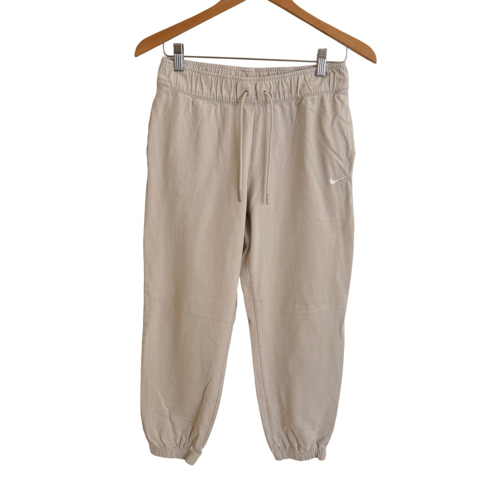 Nike‎ Womens Sportswear Essential High Rise Joggers Beige DM6419-104 Small